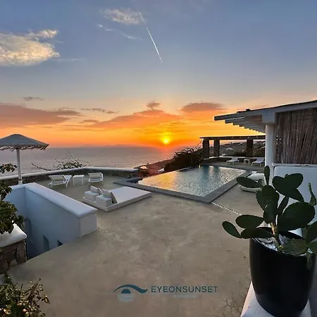 Eyeonsunset -private Pool-sea And Sunset View-privacy-quiete Villa Agios Stefanos (Mykonos)