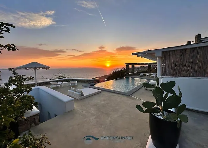 Eyeonsunset -private Pool-sea And Sunset View-privacy-quiete 别墅 圣斯特凡诺斯