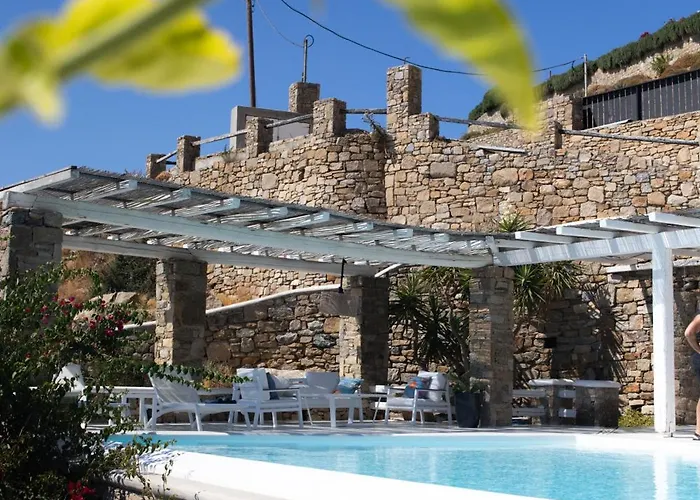 Eyeonsunset -private Pool-sea And Sunset View-privacy-quiete Villa Agios Stefanos (Mykonos)